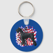 Giant Schnauzer Patriot Sleutelhanger (Achterkant)