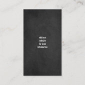 Giant Schnauzer Silhouette - Krijtbordstijl Visitekaartje (Achterkant)