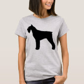 Giant Schnauzer Silhouette T-shirt (Voorkant)