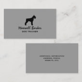 Giant Schnauzer Silhouette Visitekaartje (Voorkant / Achterkant)
