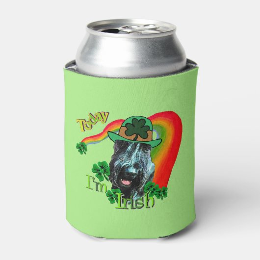 Giant Schnauzer St Patricks Day Blikjeskoeler (Blikje Voorkant)