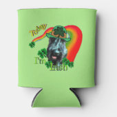 Giant Schnauzer St Patricks Day Blikjeskoeler (Voorkant)