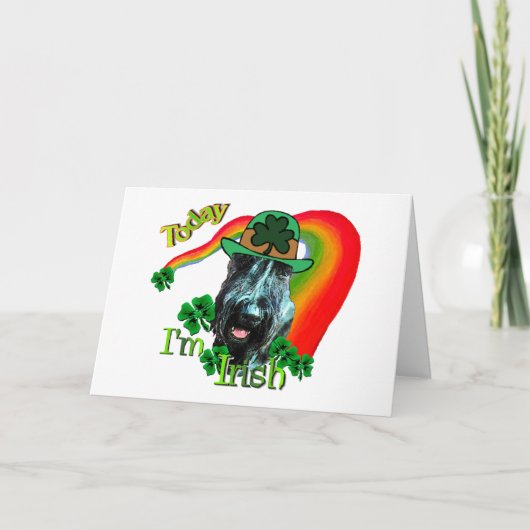 Giant Schnauzer St Patricks Day Kaart (Voorkant)