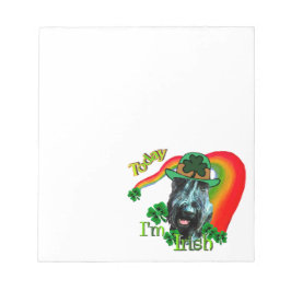 Giant Schnauzer St Patricks Day Notitieblok