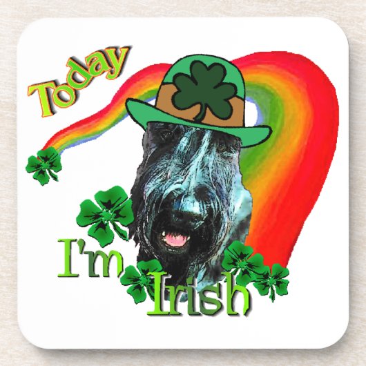 Giant Schnauzer St Patricks Day Onderzetter (Voorkant)