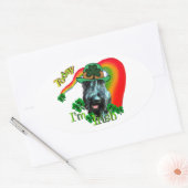 Giant Schnauzer St Patricks Day Ovale Sticker (Envelop)