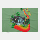 Giant Schnauzer St Patricks Day Theedoek (Horizontaal)