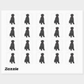 Giant Schnauzer Vierkante Sticker (Vel)