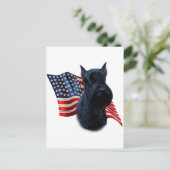 Giant Schnauzer Vlag Briefkaart (Staand voorkant)