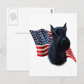 Giant Schnauzer Vlag Briefkaart (Voorkant / Achterkant)