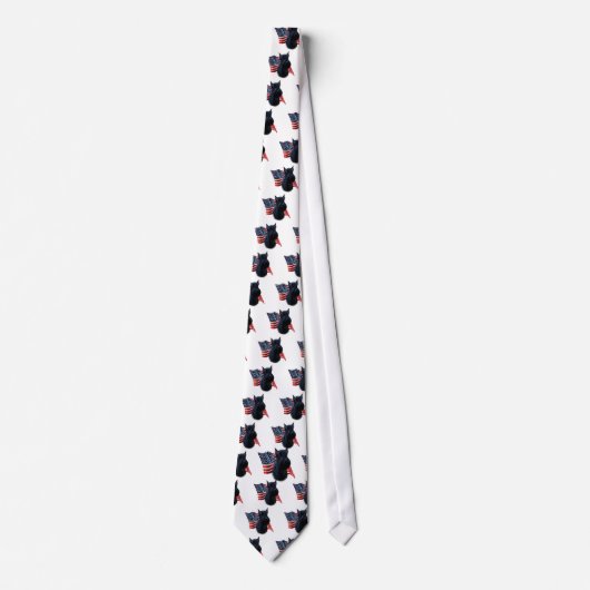 Giant Schnauzer Vlag Stropdas (Voorkant)