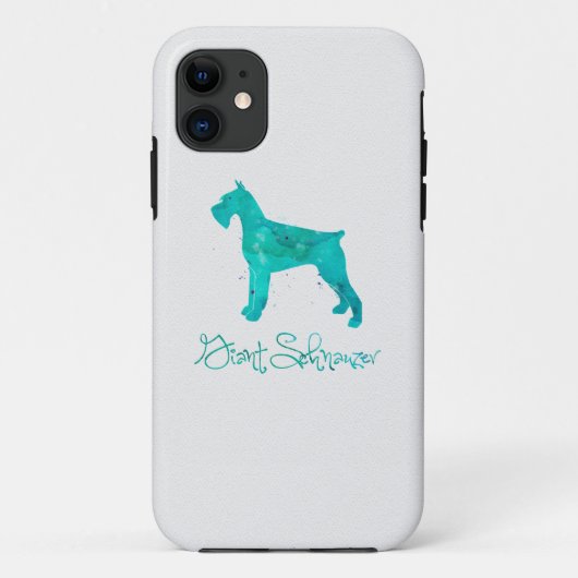Giant Schnauzer Waterverf Design Case-Mate iPhone Case (Achterkant)