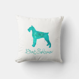 Giant Schnauzer Waterverf Design Kussen