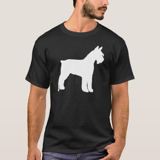Giant Schnauzer (wit) T-shirt (Voorkant)