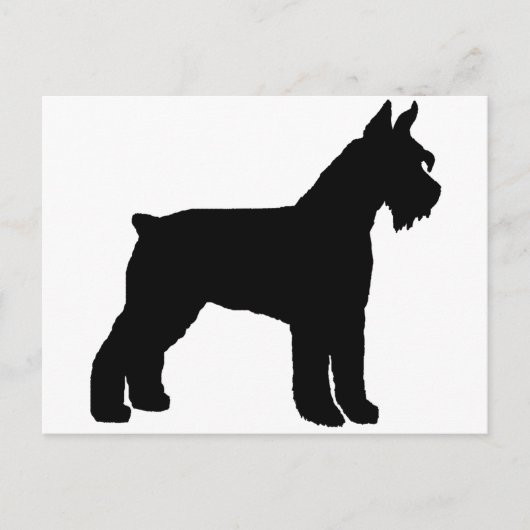 Giant Schnauzer (zwart) Briefkaart (Voorkant)