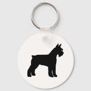 Giant Schnauzer (zwart) Sleutelhanger