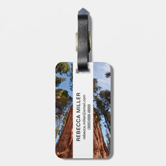 Giant Sequoia Ascends Bagagelabel (Achterkant verticaal)