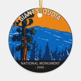 Giant Sequoia National Monument California  Keramisch Ornament
