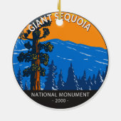 Giant Sequoia National Monument California Keramisch Ornament (Achterkant)