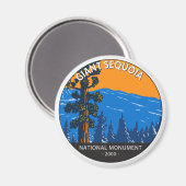Giant Sequoia National Monument California  Magneet (Voorkant / Achterkant)