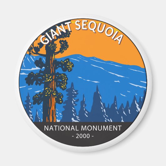 Giant Sequoia National Monument California  Magneet (Voorkant)