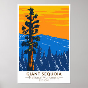 Giant Sequoia National Monument California  Poster