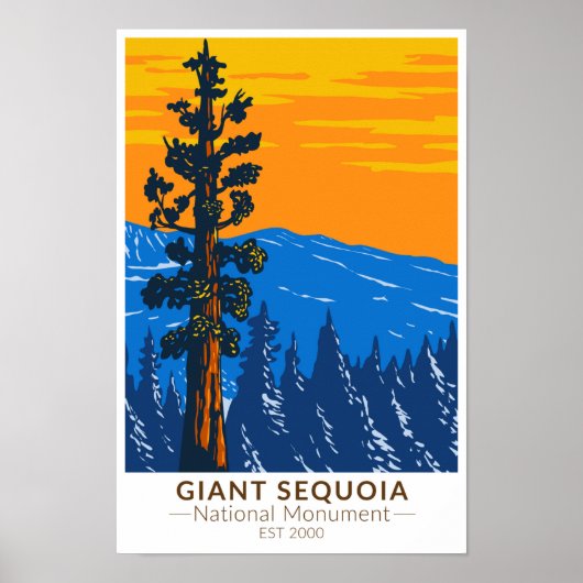 Giant Sequoia National Monument California  Poster (Voorkant)