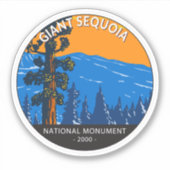 Giant Sequoia National Monument California  Sticker (Voorkant)