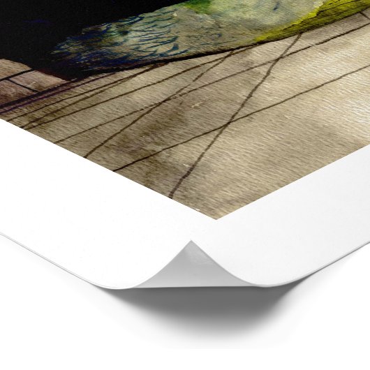 Giant Serpent (schilderij van Tracy Lesch) Poster (Hoek)