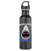 Giant Shark Megalodon Monster Retro Shark for Kid Waterfles (Voorkant)