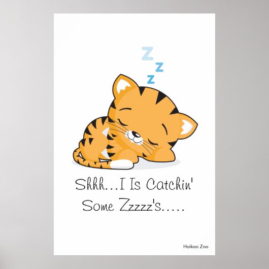 Giant 'Shhh...ik ben een soort Zzzz's...' Poster (Voorkant)