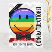 Giant Smile Gay Marriage Felicitaties Grote Kaart (Gele Bloem)