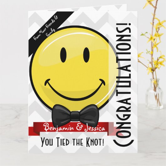 Giant Smile Marriage Felicitaties Grote Kaart (Gele Bloem)