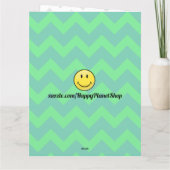 Giant Smiling Gefeliciteerd Grote Groet Kaart (Achterkant)