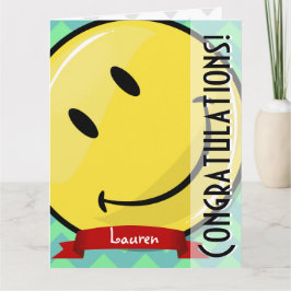 Giant Smiling Gefeliciteerd Grote Groet Kaart