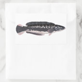 Giant Snakehead Rechthoekige Sticker (Tas)