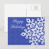 Giant Snowflake Kerstvakantie Postcar Feestdagenkaart (Voorkant / Achterkant)