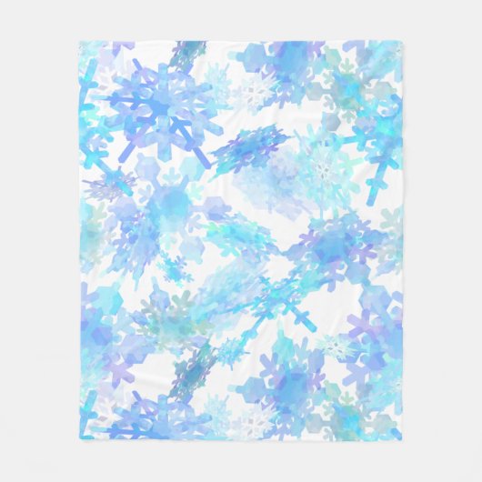 Giant Snowflakes, papier voor middelgrote cadeauta Fleece Deken (Voorkant)