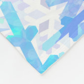 Giant Snowflakes, papier voor middelgrote cadeauta Fleece Deken (Hoek)
