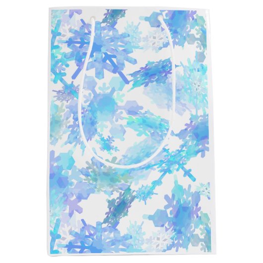 Giant Snowflakes — Verpakkingspapier Medium Cadeauzakje (Voorkant)