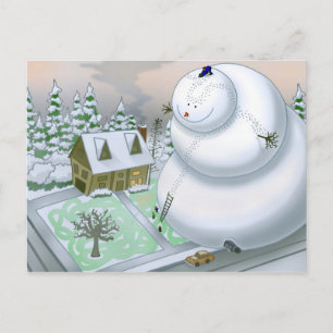 Giant Snowman Briefkaart