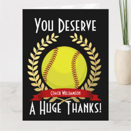 Giant Softball Coach Bedankt Black