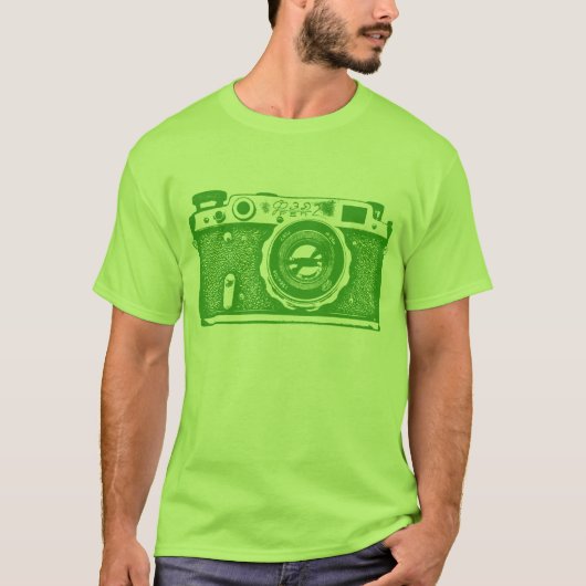 Giant Sovjet-Russische camera - Avocado Green T-shirt (Voorkant)