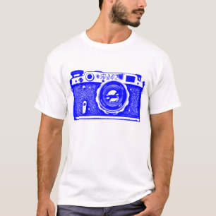 Giant Sovjet-Russische camera - Blauw T-shirt