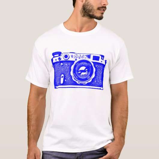 Giant Sovjet-Russische camera - Blauw T-shirt (Voorkant)