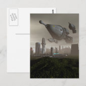 Giant Spacecraft Arrival 2 Briefkaart (Voorkant / Achterkant)