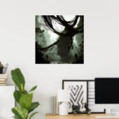 Giant Spider Entanglement Fantasy Art Poster (Thuiskantoor)