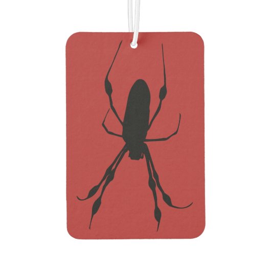 Giant Spider Orb wever zwart rood Luchtverfrisser (Achterkant)