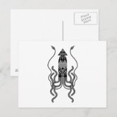 Giant Squid Briefkaart (Voorkant / Achterkant)