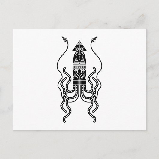 Giant Squid Briefkaart (Voorkant)
